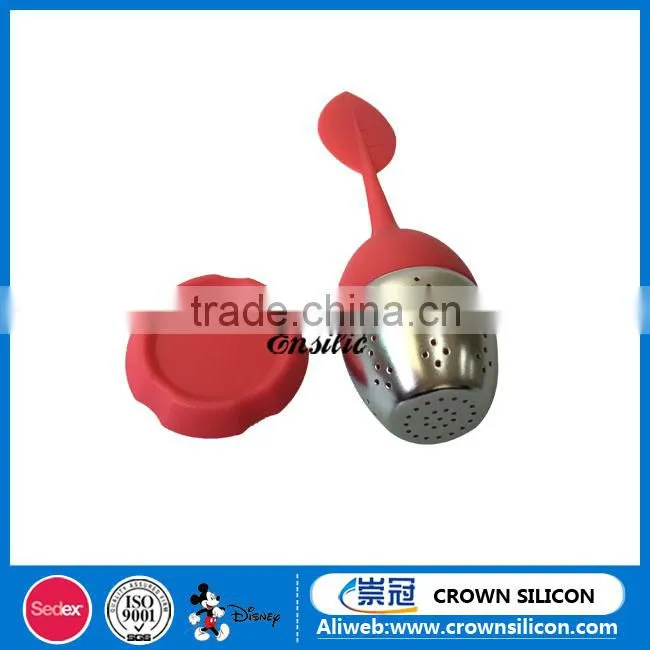 Hot Sale New Design leaf Shape Silicone tea infuser