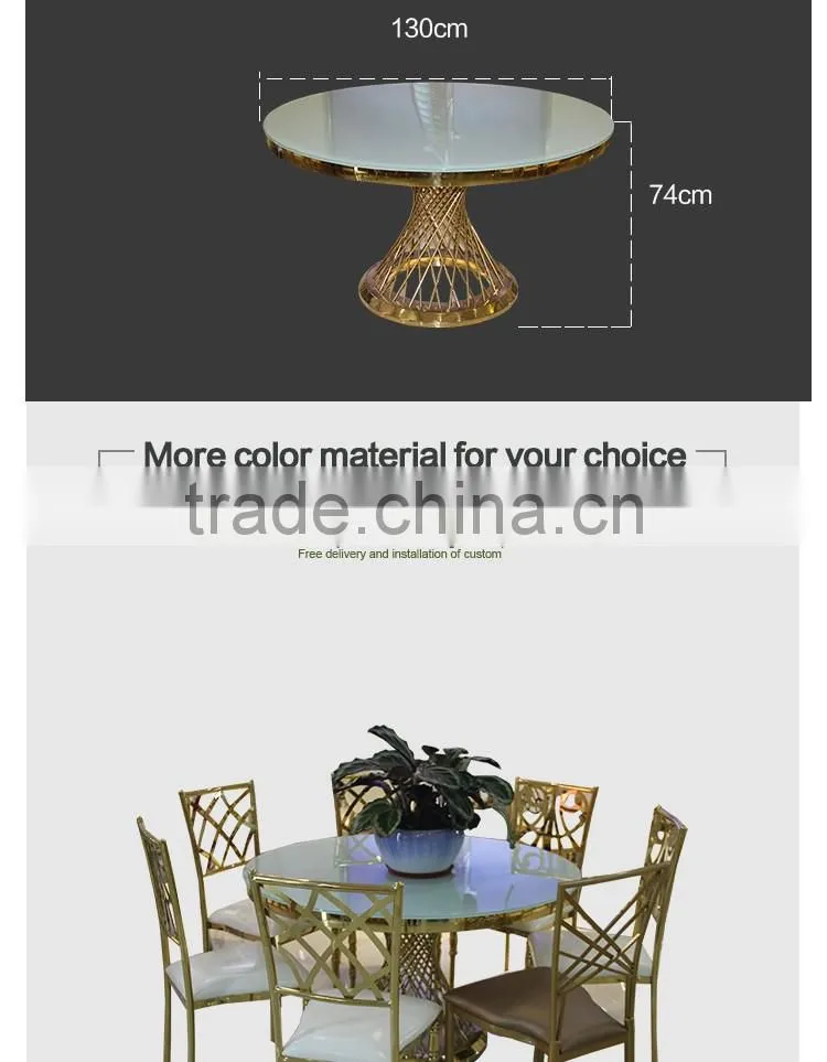 New discount!! fashion modern stainless steel table