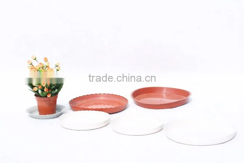 Wave edge plastic flowerpot flower pot flower saucer-2