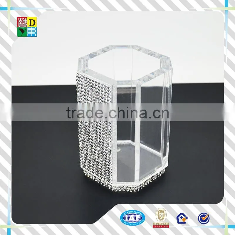 High quality colored acrylic cup for hotel from China/custom design acrylic bathroom set for hotel equipment in wholesaler price