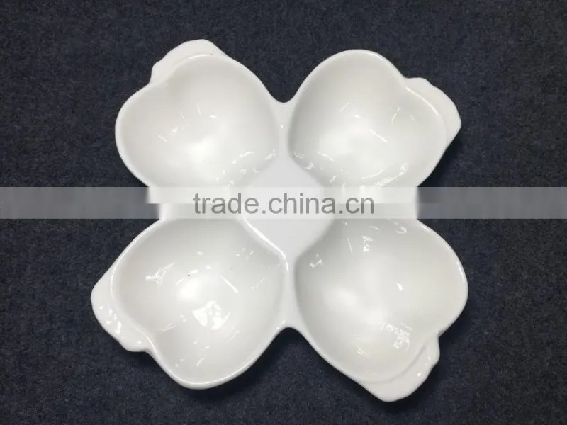 white bulk ceramic plate
