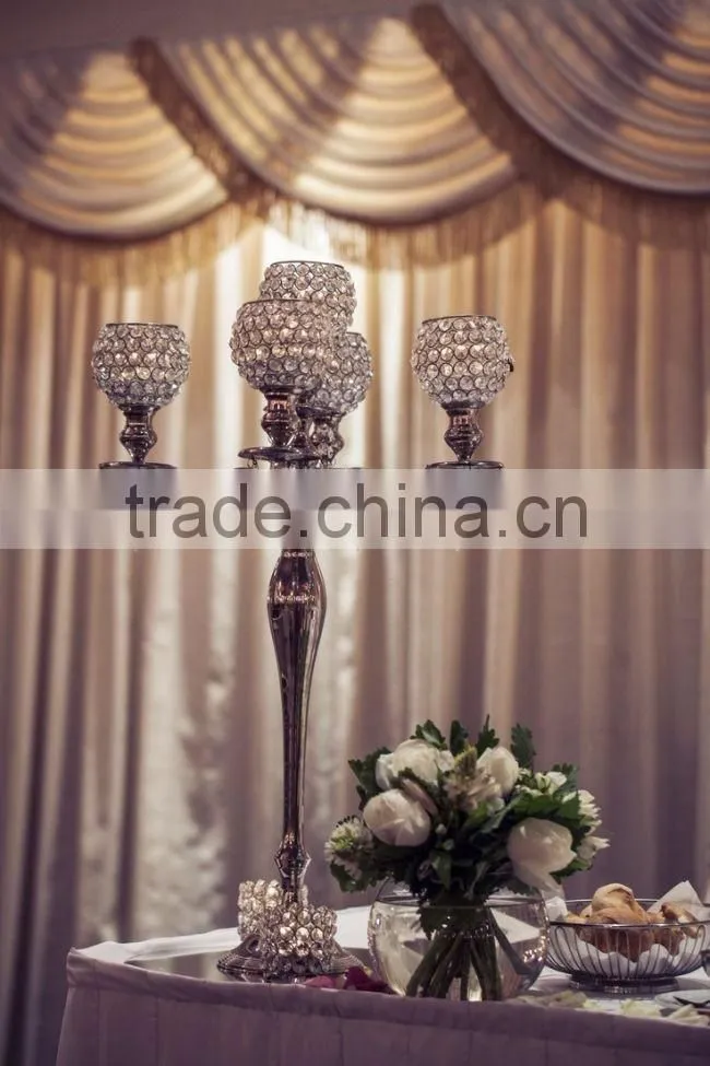 silver plated wedding candelabra