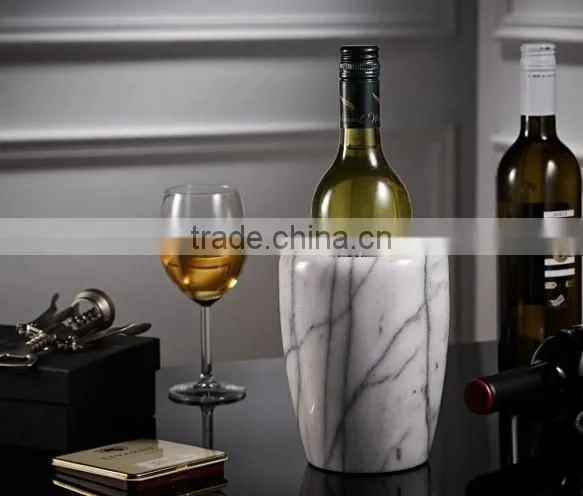 Wholesale kitchen barrel cement red wine holder concrete ice bucket