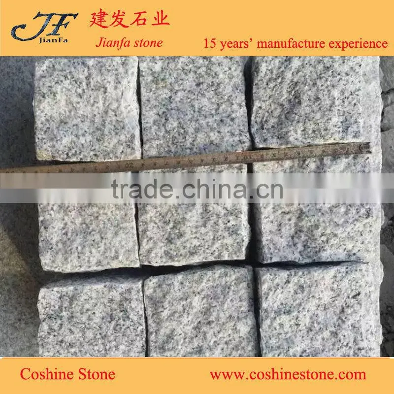 Hubei New G603 six side natural cubes paving stone