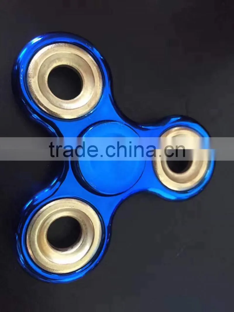 2017 hot sale golden shinning color hand fidget spinner