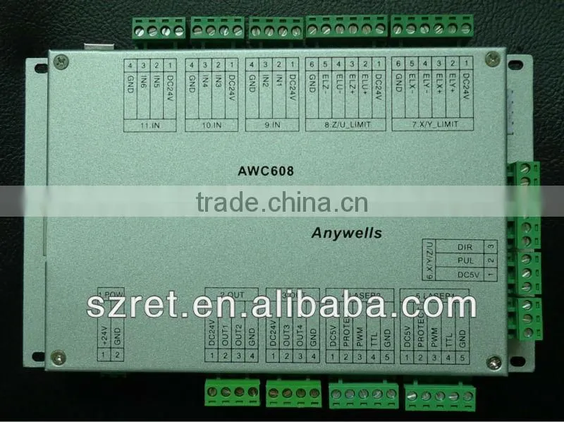 Co2 laser cutting controller AWC608
