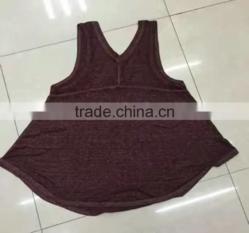 Clearance sale women cotton fitness workout tank top