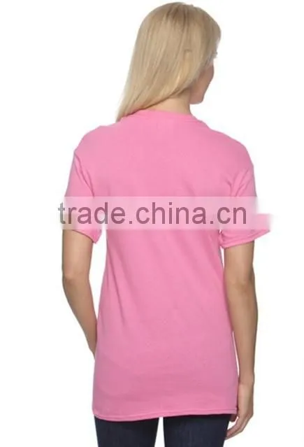 Beautiful short sleeve T-shirt no printing fat women T-shirt