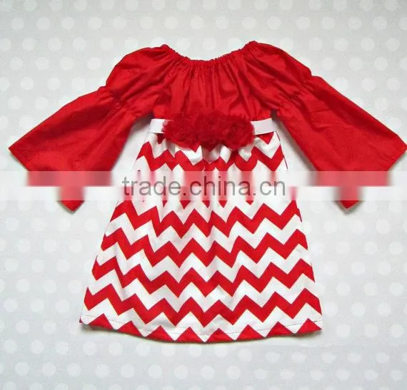 Wholesale Girls Chevron Dress Toddler Girl Dresses Simple Dress For Kids