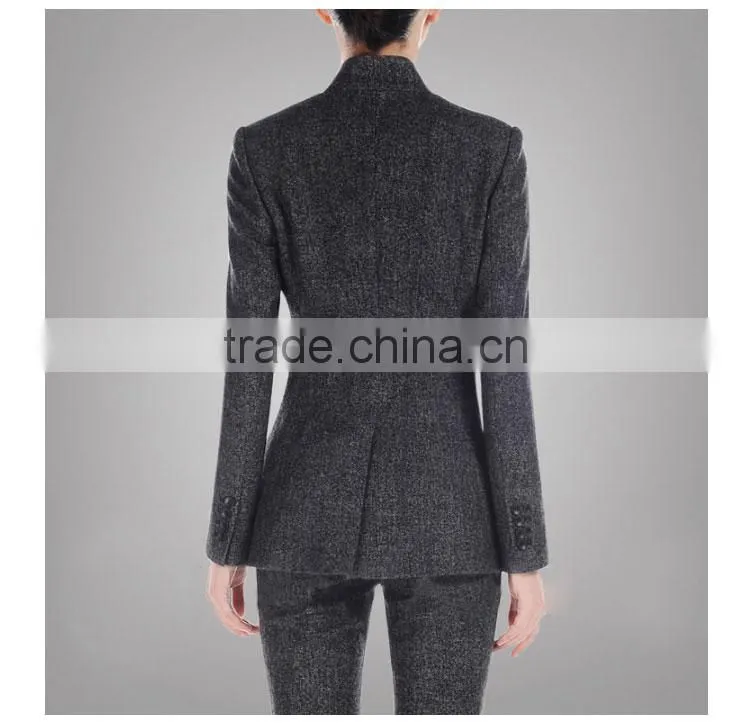 High quality Collar Business Suits For Women Wool