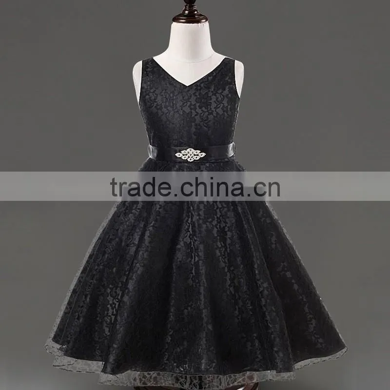Elegant Girl Dress Girls 2015 Summer Fashion Pink Lace Party Flower Princess Wedding Dresses Baby Girl dress