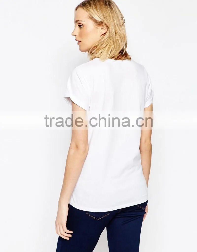 New collection fashion printing short sleeve maternity T-shirt maternity belt