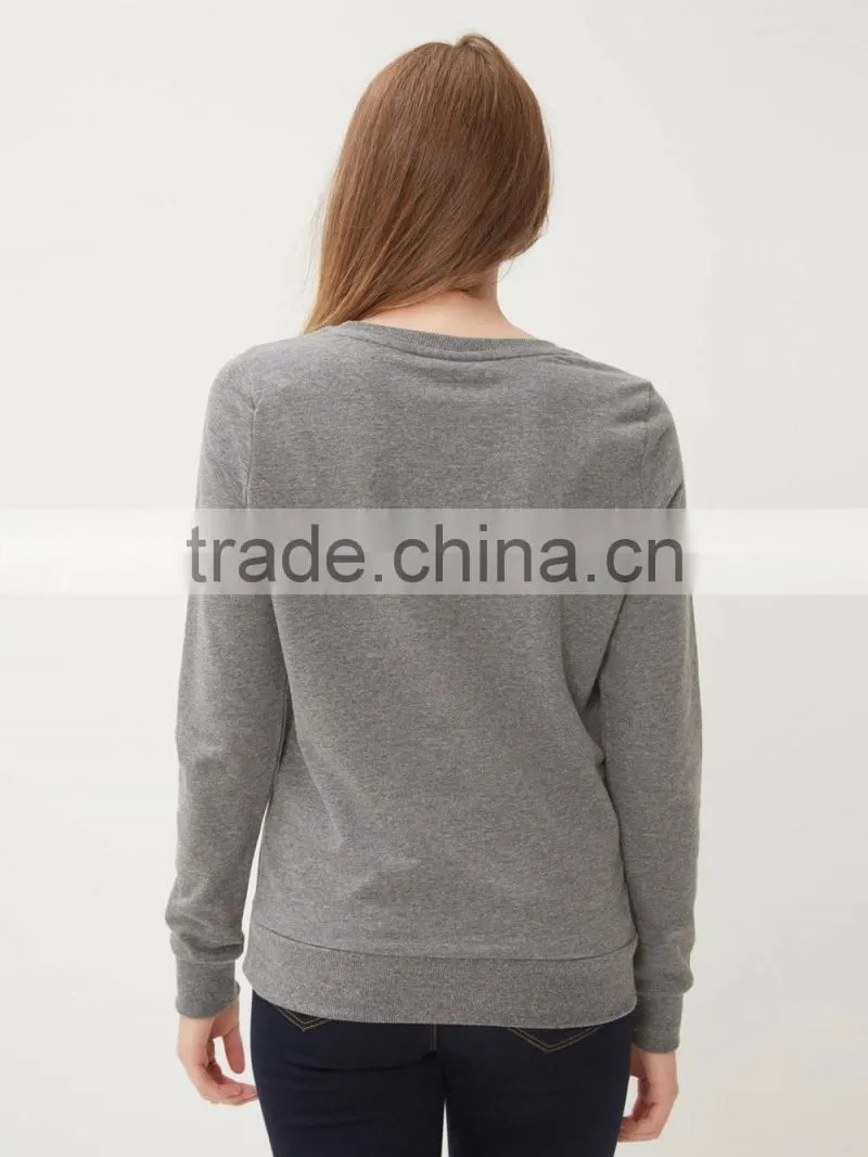2016 Fashion Black Sweatshirt Long Sleeve cheap wholesale custom crewneck sweatshirts