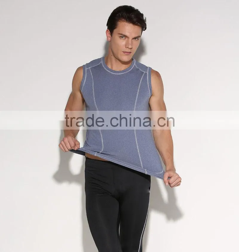 Hot Sale Vest Singlet Custom Embroidered Sportswear Body Building Tank Top Men