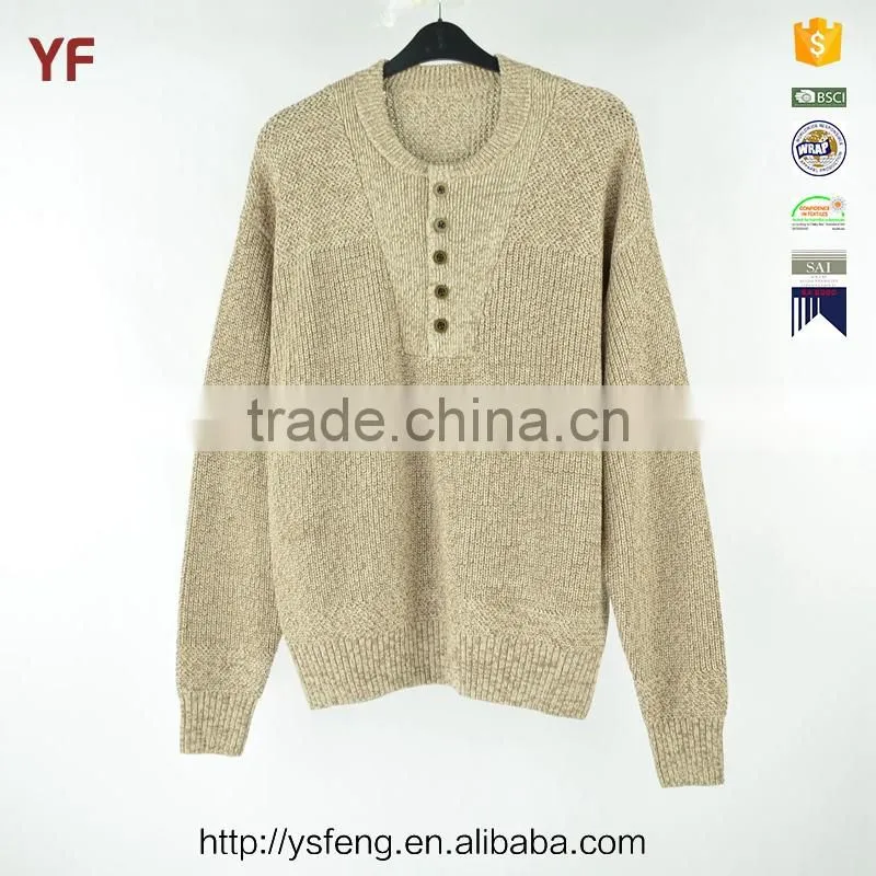 Fashion Men Knitting Machine Patterns Thick Wool Sweater