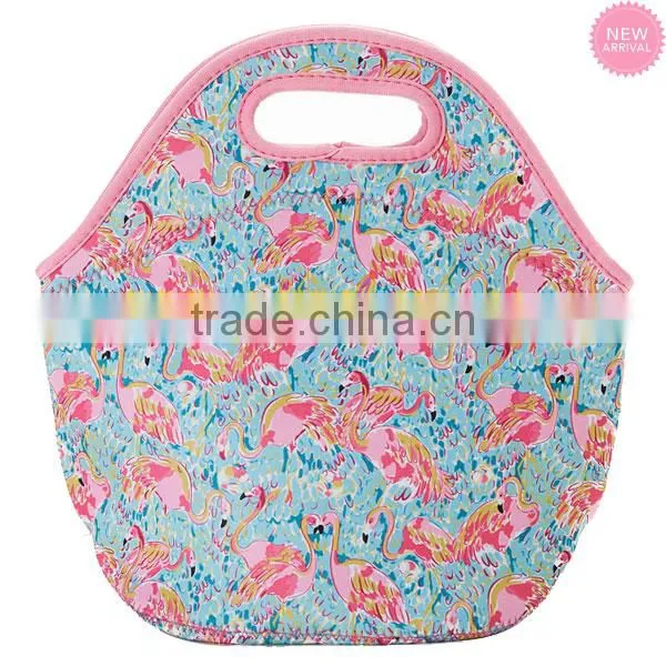 Wholesale lilly inspired lunch tote bags