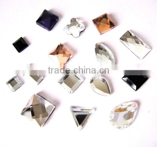 tear Drop shape fancy hot fix rhinestone