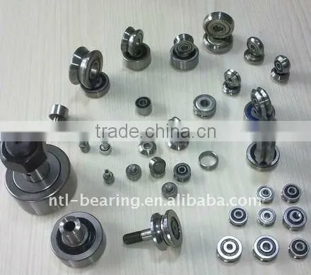 5*21*7mm U groove iron pulley wheel bearing for door or drying racks