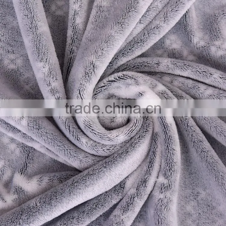 100% polyester super soft christmas elk back print flannel fleece blanket