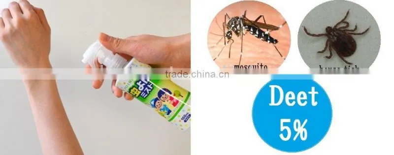 Safe deet mosquito repellent insect repellent spray for baby and kids 160ml made in Japan