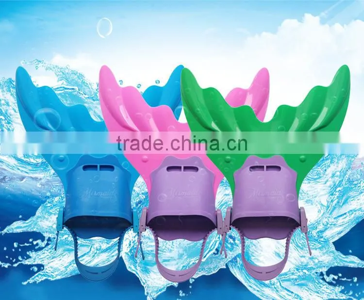 3pcs Swimmable Mermaid Tail with Monofin Swimming Mono Flippers Swimwear