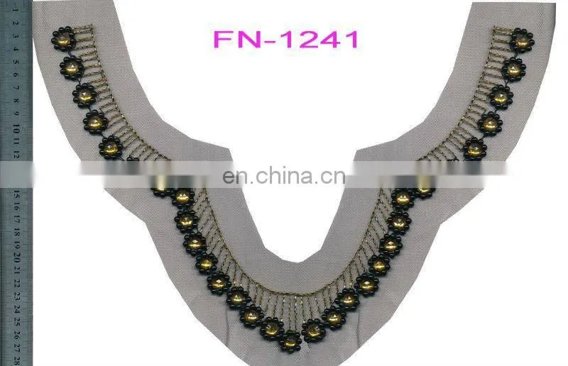 nice design plastic rhinestone beaded trim