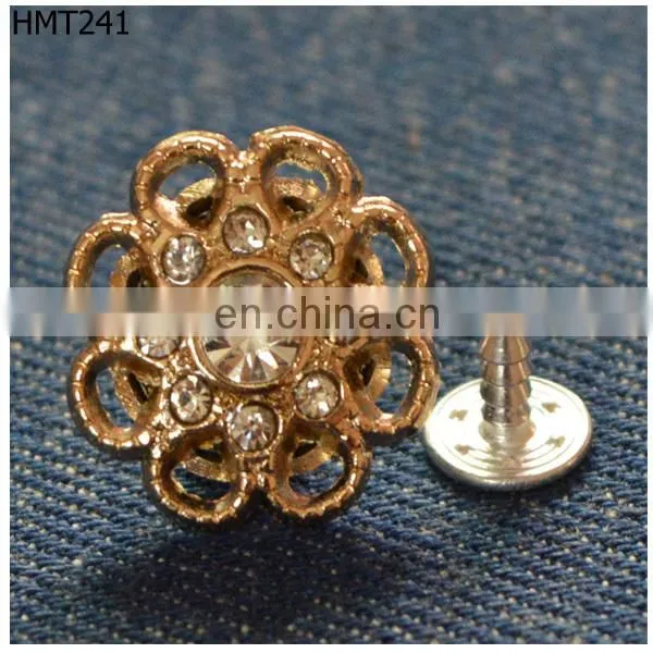 flower new fashion crystal rhinestone button