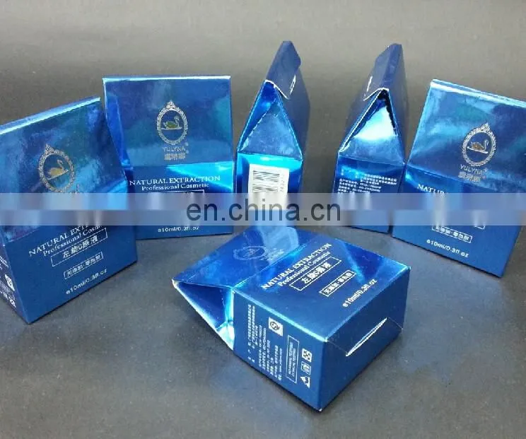 Art paper foldable girl's makeup packaging & glossy paper cosmetic box