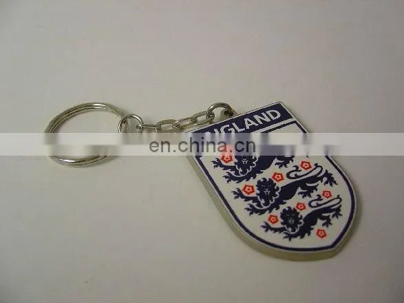Factory supply custom shaped metal keyring