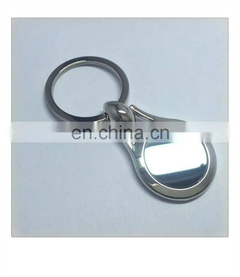 Promotion funny metal rectangle shape keychain