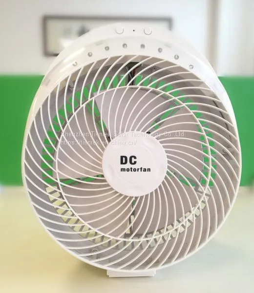7 inch rechargeable fan with light 3