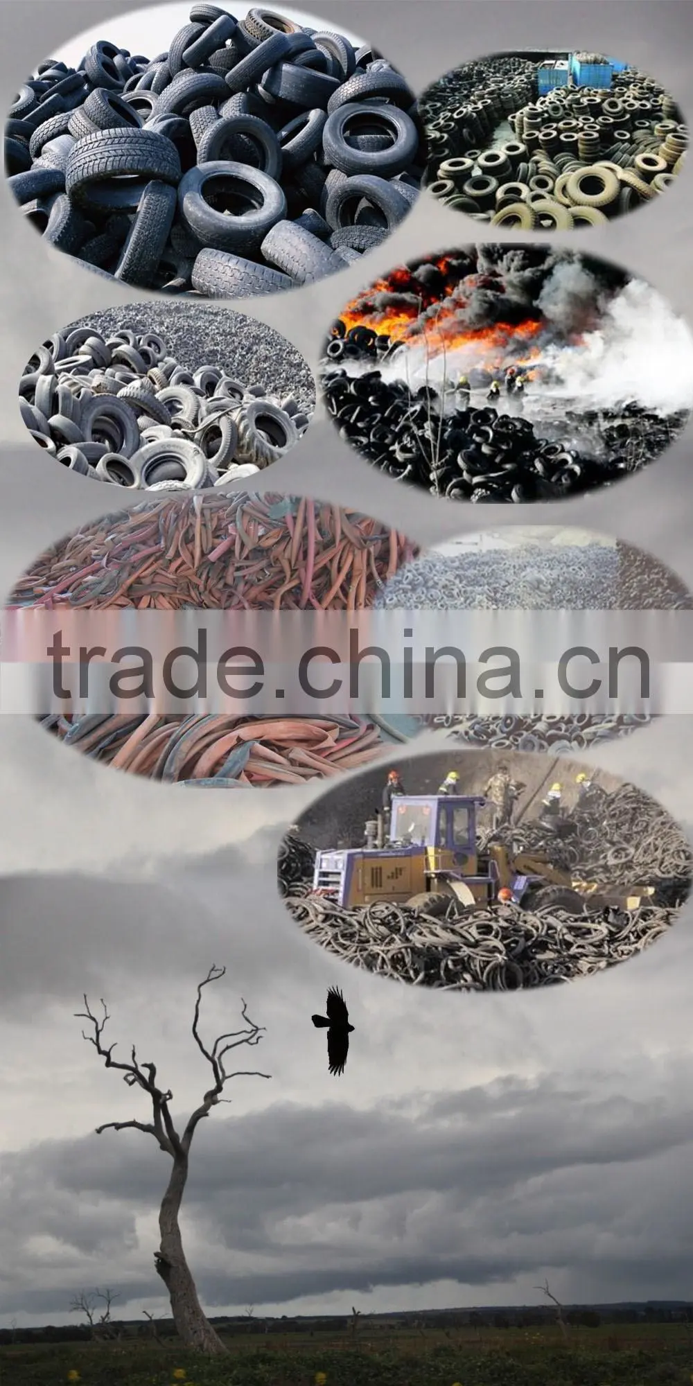 Green Technology Waste tyre recycling machine_Used tyre pyrolysis machine