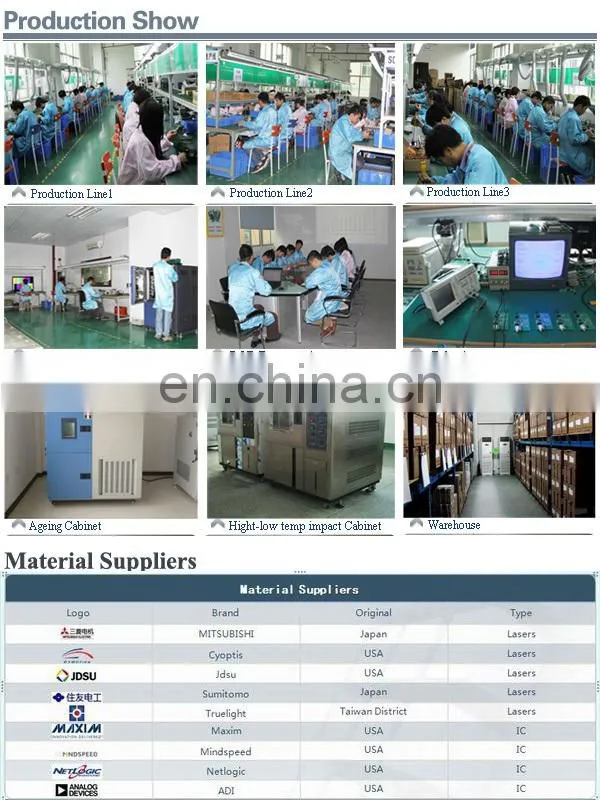 Excellent reliability SC Single-Mode 1x9 fiber optic transceiver module