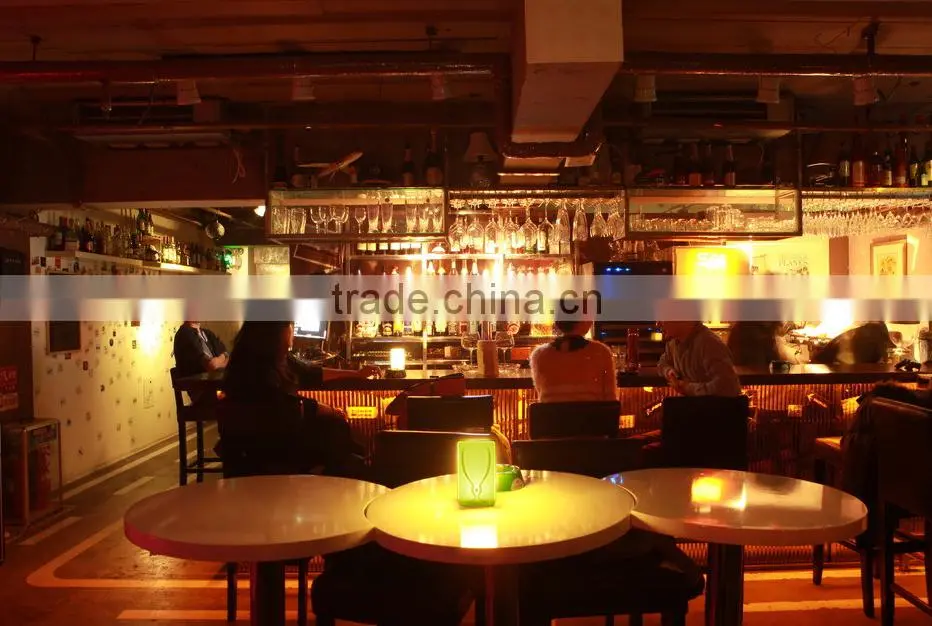 recharging colorful battery operated square led table lamp for bar