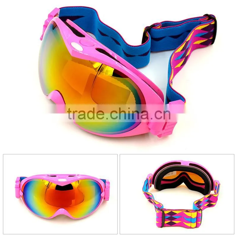 Cool style outdoor snowmobiling snow goggles REVO dual lens cheap skiing goggles