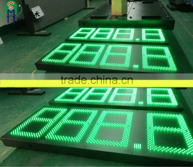 Australia price digital 888.8 16'' high-brightness outdoor led digital fuel price signs