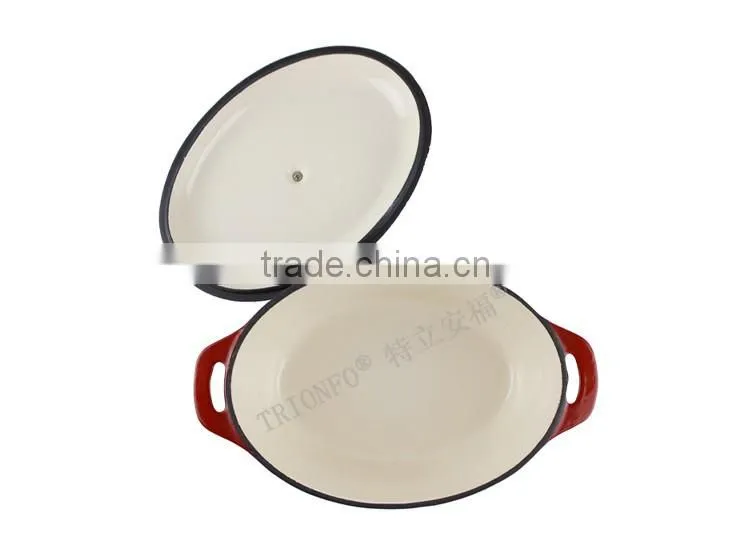 Color enamel coating cast iron pot