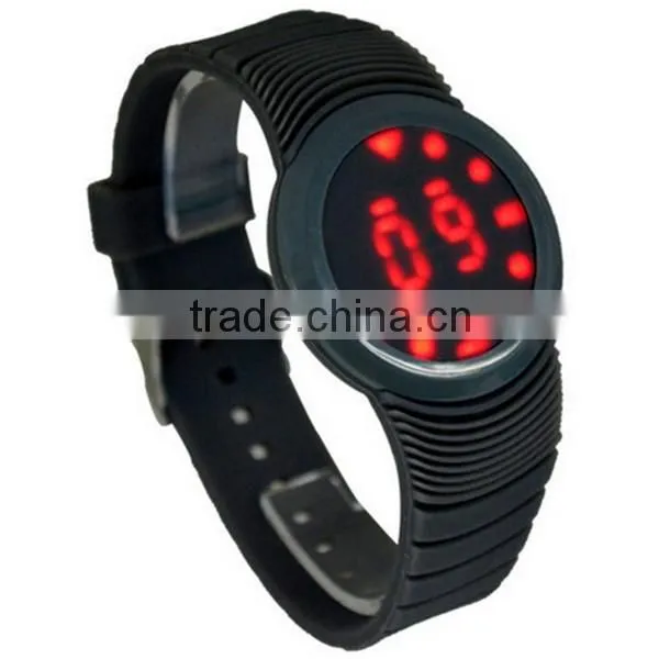 hot sale touch screen digital silicone watch for children