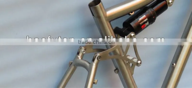 China titanium bike frames suspension frame