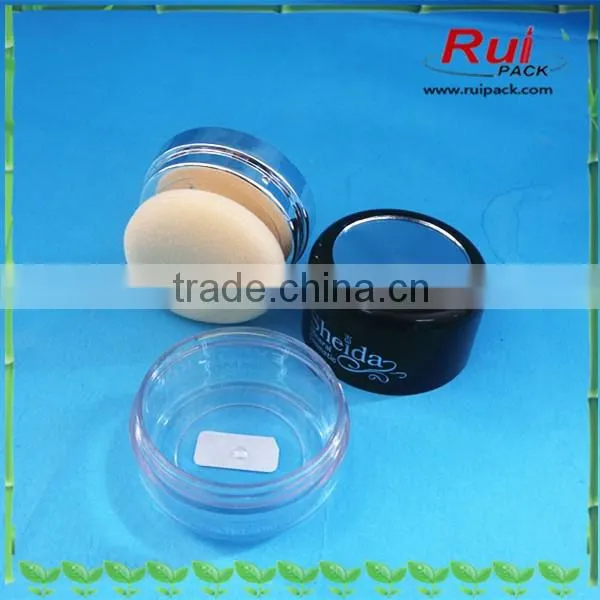 Plastic custom empty compact make up container compact powder case