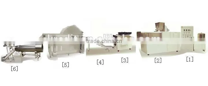 Fried Flour Snacks Food Machine/Fried Flour Snacks Extruder/Fried Flour Food Processing Line/High Quality