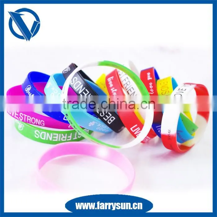 12 years manufacturer cheapest silicone bracelets personalized silicone bracelet