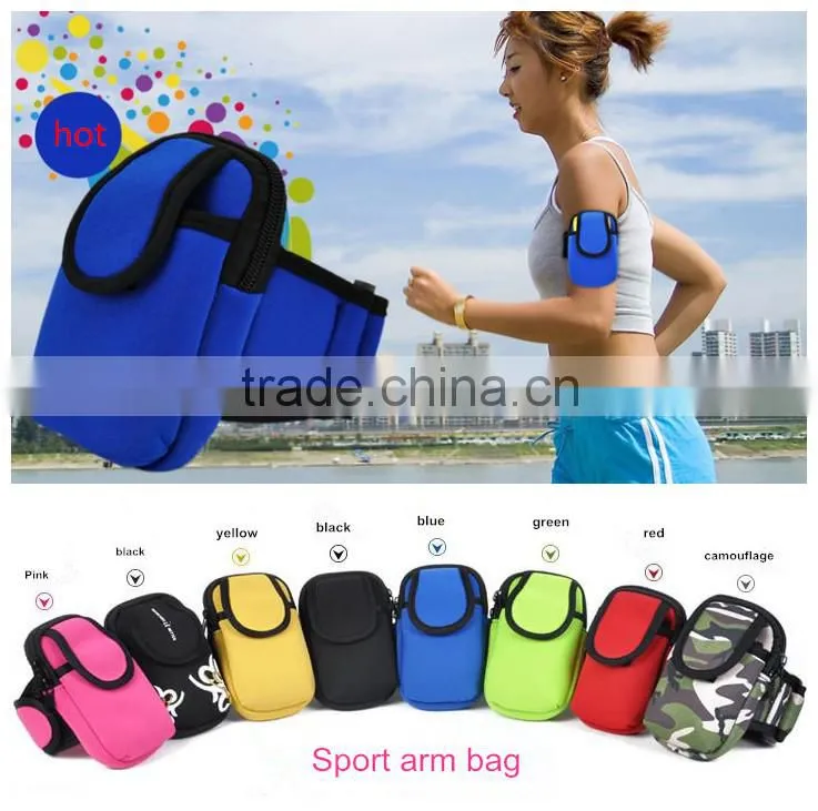 High quality neoprene mobile phone arm bag
