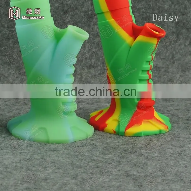 China manufacturers 216 new product silicone water bong rubber pipe for smoking 100% food grade silicone better than glass