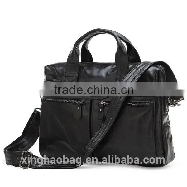Business Leather 12.5 inch laptop bag for men porte-documents bags Italian leather portfolio bag