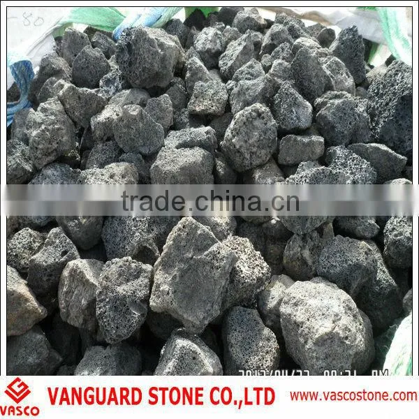 Quarry owner of red lava stone