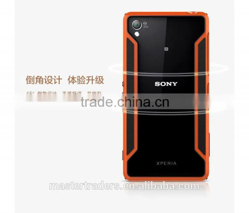 NILLKIN Armor Border series ultra thin and light TPU + PC bumper frame for Sony Xperia Z3 L55 MT-2744