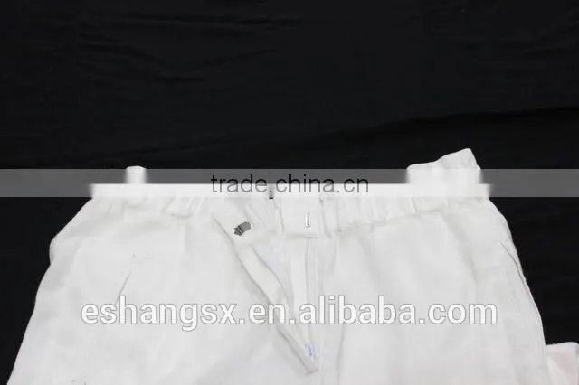 Ladies simple design pure white chiffon pant