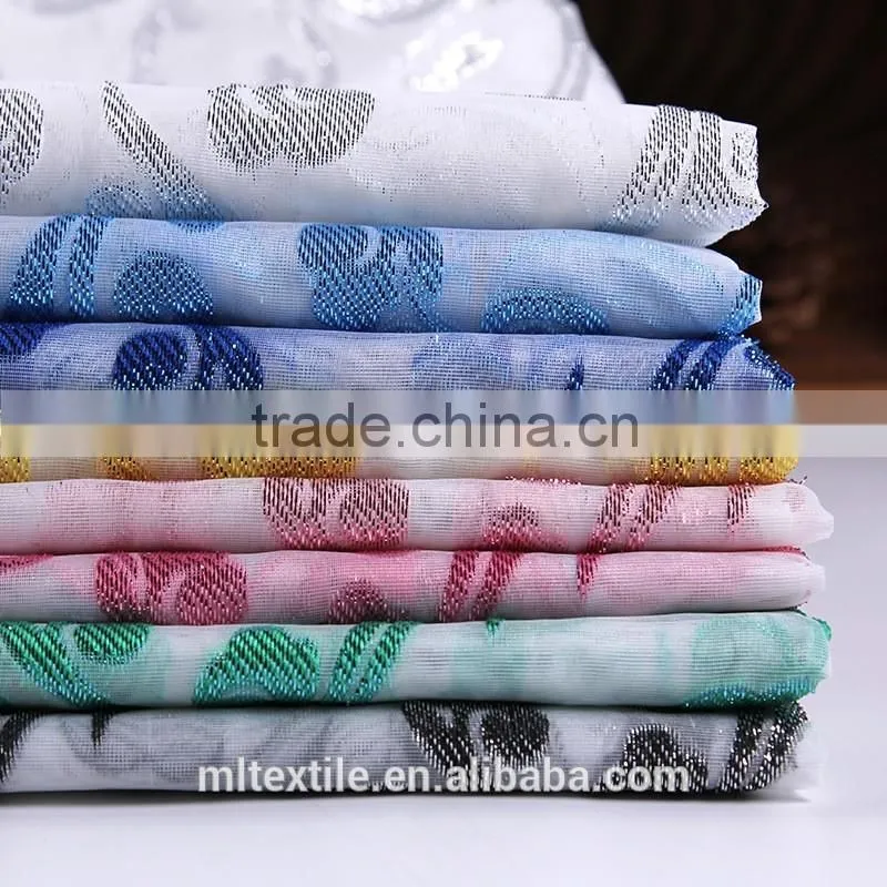 design fabric curtain for door/curtain fabric/polyester jacquard fabric