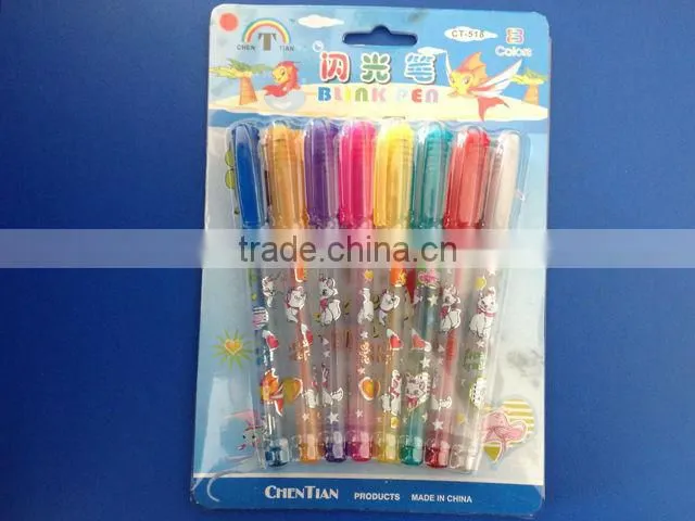 2013 Factory direct selling high quality Multi-color flash pen